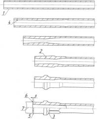 Способ изготовления полой насосной штанги (патент 2456114)