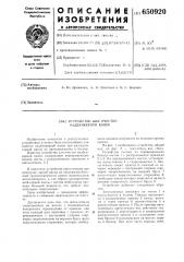 Устройство для очистки надбункерной колеи (патент 650920)