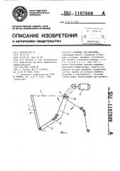 Кормушка для животных (патент 1107809)
