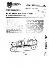Стенд для испытаний зажимного транспортера льноуборочного комбайна (патент 1254340)
