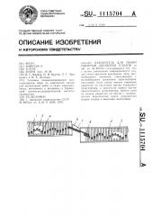 Накопитель для линий товарной обработки плодов (патент 1115704)