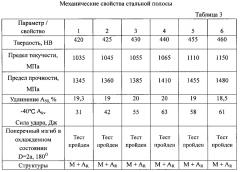 Износостойкая стальная полоса и способ ее производства (патент 2593566)