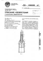 Устройство для бурения скважин (патент 1460289)