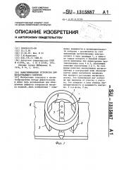 Намагничивающее устройство для неразрушающего контроля (патент 1315887)