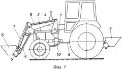 Погрузчик фронтальный быстромонтируемый (патент 2515720)