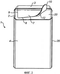 Пачка для табачных продуктов (патент 2572783)