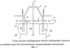 Способ обеспечения проектного положения трубопроводов обвязки газо- или нефтедобывающих скважин в районах распространения вечномерзлых грунтов (патент 2390621)