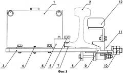 Напольная камера устройства для теплового контроля ходовых частей рельсового подвижного состава (патент 2374112)