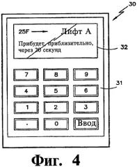 Система отображения для лифтов и способ управления движением пассажиров в лифтовой системе здания (патент 2428367)