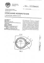 Установка для закалки стекла (патент 1717564)