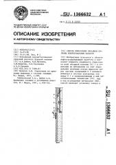 Способ опрессовки обсадной колонны поинтервальным пакером (патент 1366632)