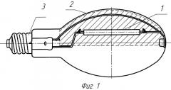 Лампа с вращающейся колбой и источником излучения (патент 2319249)