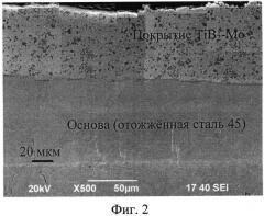 Способ электровзрывного напыления композиционных износостойких покрытий системы tib2-mo на поверхности трения (патент 2547974)