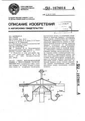 Опора высоковольтной линии с треугольным расположением фаз (патент 1078014)