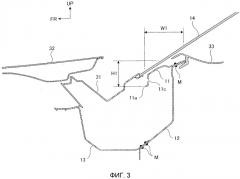 Структура верхней панели капота транспортного средства (патент 2521133)