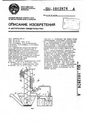 Установка для мойки корнеклубнеплодов (патент 1012874)
