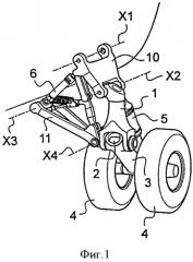 Шасси летательного аппарата с балансиром и деформирующимся параллелограммом (патент 2549580)