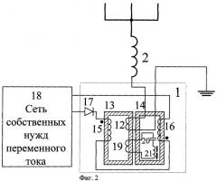 Устройство для защиты от замыканий на землю в сетях с компенсацией емкостного тока (патент 2268524)