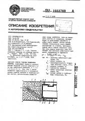 Способ тушения подземных пожаров (патент 1033769)