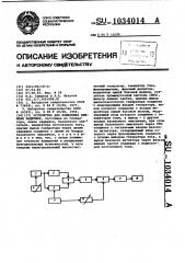 Устройство для измерения времени задержки (патент 1034014)