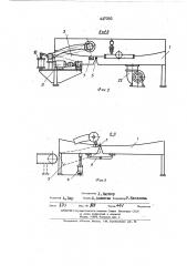 Устройство для перекладки полос корда с транспортера диагонально-резательной машины на отборочный транспортер (патент 447293)