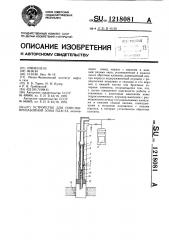 Устройство для очистки призабойной зоны пласта (патент 1218081)