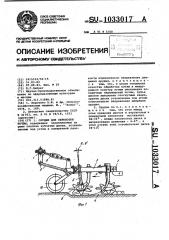 Орудие для обработки почвы (патент 1033017)