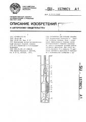 Устройство для бурения скважин (патент 1579971)