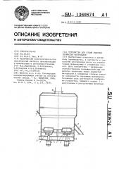 Устройство для сухой очистки зернистых материалов (патент 1360874)