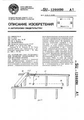 Устройство для геодезической проверки подкрановых путей мостовых кранов (патент 1244490)