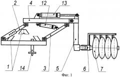 Орудие для внутрирядной обработки почвы в плодовом саду (патент 2462014)