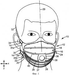 Фильтрующая респираторная лицевая маска с растяжимой основой маски (патент 2424018)