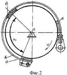 Ленточно-колодочный тормоз с секционными фрикционными накладками на тормозной ленте (патент 2432510)