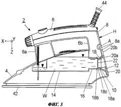Паровой утюг с впускным отверстием на задней стороне (патент 2458199)