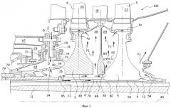Устройство вентиляции ротора турбины высокого давления турбомашины (патент 2330976)