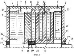 Синхронный электродвигатель с магнитной редукцией (патент 2588599)