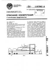 Устройство для разгрузки сыпучих и навалочных материалов с железнодорожных платформ (патент 1197963)