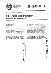 Устройство для доставки грузов в шахту (патент 1078105)