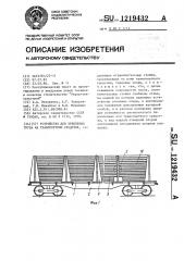 Устройство для крепления груза на транспортном средстве (патент 1219432)