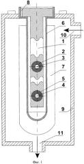 Вибрационный расходомер для определения расхода теплоносителя в топливных каналах рбмк (патент 2430335)