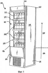 Торговый холодильный шкаф с адаптируемыми графическими изображениями (патент 2415632)
