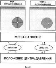 Двухфазный двигательно-когнитивный тест с биологической обратной связью по опорной реакции (патент 2530767)