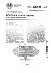 Устройство для тепловой защиты электрической машины (патент 1365224)