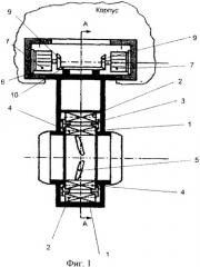 Винторулевая колонка с безвальным электромагнитным движителем (патент 2349494)