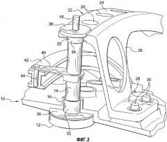 Устройство для поворота регулируемых лопаток турбомашины (патент 2347915)