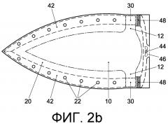 Утюг, увлажняющий предмет одежды жидкой фазой (патент 2568090)