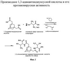 Производное 1,3-адамантандиуксусной кислоты и его противовирусная активность (патент 2553991)