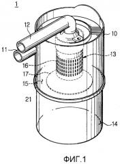 Решетка и пылесборное устройство пылесоса, пылесос с такими решеткой и пылесборным устройством (патент 2300305)