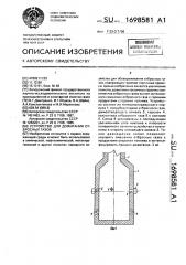 Устройство для дожигания отбросных газов (патент 1698581)