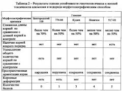 Морфотопографический способ оценки устойчивости сельскохозяйственных растений к ионной токсикации алюминием (патент 2608654)